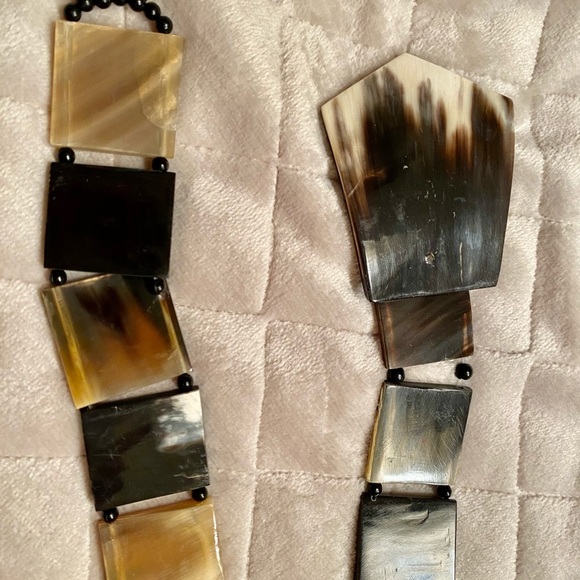 Belt made of horn. Handmade - Picture 12 of 17